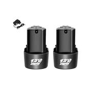 12V 2000mAh Batería Li-ion Recargable Con Cargador, Compatible Con Destornillador Eléctrico/taladros/mini Grinder Angular(2pcsCharger)