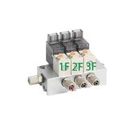 12V 24V 220V Miniature Pneumatic Solenoid Valve Combination Positive Pressure Negative Pressure Use 2/3 Way NC Valves(101-12V-4,4F)