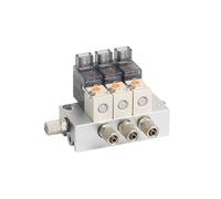 12V 24V 220V Miniature Pneumatic Solenoid Valve Combination Positive Pressure Negative Pressure Use 2/3 Way NC Valves(101-220V-6,4F)