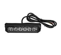 12V-24V 6 LED de aluminio ámbar impermeable IP67 Flash luz lateral estroboscópica lámpara de advertencia para coche camión motocicleta