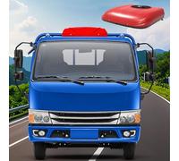 12V/24V Aire Acondicionado Diseño Integrado Ultra-Delgado Techo Del Coche Aire Acondicionado Con Almohadillas Amortiguadoras Y Condensador Fácil Montaje(Red,12V)