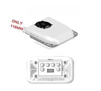 12V 24V batería DC automotriz eléctrico ultrafino RV techo aire acondicionado estacionamiento Ac for coche camión tractores Motor casa Para camiones, autobuses(White 24V)