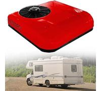 12V/24V DC aire acondicionado, aire acondicionado de techo son aplicables a los camiones, vehículos recreativos, autobuses, autocaravanas, vehículos agrícolas, etc. aire acondicionado frío,Red-12V