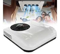12V/24V DC RV Aire Acondicionado Aparcamiento Aire Acondicionado Cool Rooftop DC Unidad RV para CamióN RV Barco AutomóVil Camper Travel Trailer,White-24V