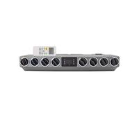 12V 24V Estacionamiento universal Aire acondicionado Refrigeración automática 8 respiraderos Ensamblaje del evaporador Enfriamiento Compatible con autobús Van Camión RV Tractor(Grey 12V)