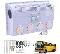 12V/24V RV Aire Acondicionado Evaporador Conjunto,Aire Acondicionado Set 360° Evaporador,32 Núcleos de Aluminio,para Coche,Caravana,Camión,Autobús,Autocaravana,24V