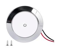 12V/24V RV LED Touch Light - Ultra-Thin 1.1cm Ceiling Light 3W Energy-Saving High-Brightness Cabin Lights | Interior Touch LED Dome Lights for RVs Boat Cabins Motorhome Trailer and Van Interior Use