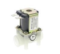12V/24VDC 220VAC NC 1/4 "BSPP hembra Nylon plástico RO válvula de entrada agua solenoide ósmosis inversa purificador potable(24VDC)