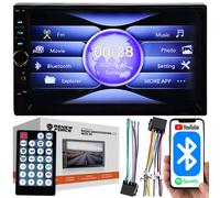 12V 2Din LCD Touch Auto Auto 4x50W USB Bluetooth + Remoto