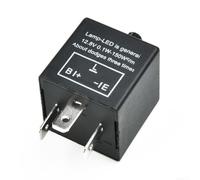 12V 3-Pin LED relé intermitente electrónico ajustable para luz de señal de | Clasificación de impermeabilidad IP67, para carcasa negra resistente, resistente al polvo, funciona en lluvia