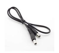 12V 3A DC Macho a Macho Fuente de alimentación DIY Cable 5,5X2,1mm Macho CCTV Adaptador Conector Cables de extensión de alimentación 0,5 M/1 M/2 M(0.5M)