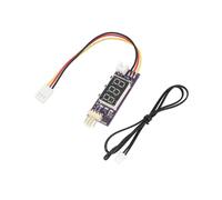 12V 4 Cables PWM Control de Temperatura del Ventilador Gobernador Temperatura Velocidad Pantalla Digital Soporte 3A Control de Encendido/Apagado