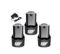 12V 4000mAh Batería Li-ion Recargable Con Cargador, Compatible Con Destornilladores Eléctricos/taladros/mini Amoladora De Ángulo(3pcsCharger)