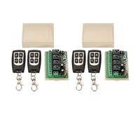 12V 4CH Canal 433Mhz Interruptor de Control Remoto Inalámbrico Circuito Integrado con 4 Transmisores DIY Reemplazar Kits de Herramientas de Piezas
