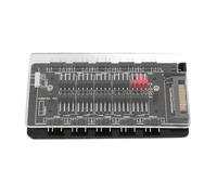 12V 4Pin PWM y 5V 3Pin ARGB con Alimentación SATA Hub 2 en 1 Sincronización de 10 Vías Ventilador de Enfriamiento de CPU Iluminación RGB Direccionable Divisor de PCB para
