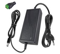 12V 5A 60W Adaptador de Corriente AC/DC, Fuente de Alimentación Universal con Protección Contra Sobretensión/Sobrecorriente/Sobretemperatura, Compatible con Tiras LED, Cámaras CCTV,Entrada 100-240V AC