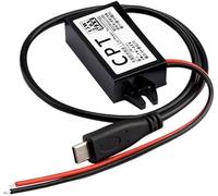 12V a USB,12V a 5V USB Adaptador,DC Buck convertidor módulo 3A 15W DC a DC Coche convertidor de Corriente (Tipo C)