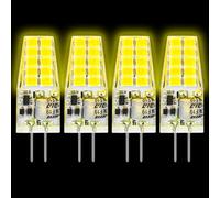 12v Bi Pin Sockelbirne - G4 Bi Pin Glühbirne, 4 Stück Nicht Dimmbare B Pins Sockelleuchte Tageslicht, 40 W Halogen | Ersatz Tageslicht Bii Pins Sockellampe, 360 Grad Abstrahlwinkel, Punktlicht