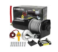 12V Cabrestante 2500LBS Atv Quad Lámina de la Nieve Cuerda Guía de Rueda 1133KG