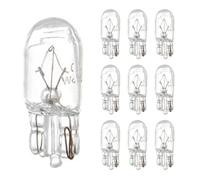 12V Car Bulb, 12 Volt 5 Watt White Replacement, Light Bulb Car Accessories | 10PCS for Dashboards Indicator Lights Planters Shift Levers, Wide Compatibility