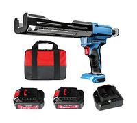 12V Cordless Electric Caulking Gun - Automatic Adhesive Dispenser for Seamless Home Repair & DIY, Dual Component Epoxy Applicator with Lithium-Ion Batteries & Charger(2 batteries)