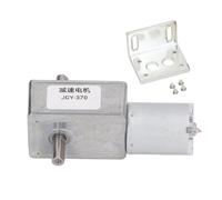 12V DC Helical Gear Motor | 25kg.cm Automatic Locking & Reversible | Zinc Alloy Geared Motor for Label Machine/Curtain/Voltage Stabilizer | 12mm Double Shaft (30RMP)
