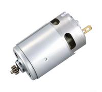 12V DC Motor 13 Teeth Replacement Part 2609199258 | Exact 12V replacement, 13 tooth gear, part number 2609199258, metal construction, silver color
