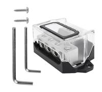 12V Distribution Block, Flame Retardant Ground Distributor, Stereo Amplifier Battery Terminals, Circuit Ground Connector, for Car Amplifier, Audio, Vehicle, Power