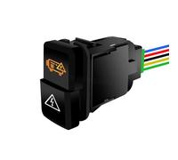 12V Dual Buttons Switch Car Fog Spot Light Rear Camera Heater Fan Push Switch For Toyota FJ/Land Cruiser Prado 4Runner Tacoma(Power Charger)