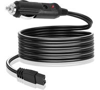 12V Enchufe de Cable de Alimentación de Refrigerador de Coche, 3 Metros Cargador de Extensión para Nevera de Coche, 24V Mechero Adaptador para Nevera Portátil/CoolBox