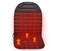 12V Funda Calefactable Asiento Coche, CalefaccióN De Tres Velocidades, Antideslizante Funda Sillas Coche, Mantenga Caliente para Los DíAs FríOs,Black