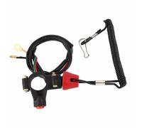 12V impermeable Motor Stop Kill Tether Switch Cordete compatible con ATV Racing se adapta a la mayoría de los ATV y motocicletas Diseño universal
