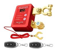 12V Interruptor de Separación de Batería, Interruptor de Separación de Coche Inalámbrico con Control Remoto, Interruptor de Batería de Coche con Control Remoto, Interruptor Automático de Apagado