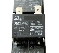 12V Power Relay SFK-112DM 12VDC 20A 250VAC 4Pins For Air Conditioner(5PCS)