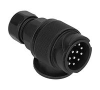 12V Trailer Plug Adapter | Water - 13 Pin Connector for Brake Lamps/Side Lamps | Truck Interface Caravan Wiring Harness Socket | Easy Install, ABS & Copper