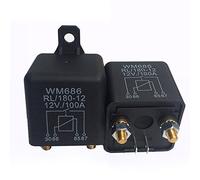 12VDC 100A AMP 2,4 W Trabajo Continuo de Alta Corriente Pesada 4 Pines Coche camión Auto automotriz Encendido Apagado Interruptor de relé Motor Grande