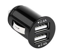 12W/2.4A Cargador Coche USB, Cargador USB Dble para Encendedor de Cigarrillos Cargador Coche Adaptador Encendedor 2 Puertos Mini Toma Mechero para Smartphones Tablets Coches Camiones