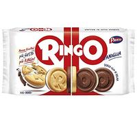 12x (6) Pavesi Ringo Vanilla & Chocolate Biscuits Cookies Snack 330g Food