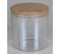 12x Bote Tapa de Bambú Recipiente Caja Almacenamiento Muesli Fideos Reis