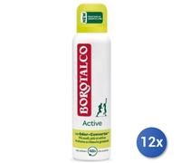 12x Bundle Borotalco Desodorante Spray 150 Ml. Activo Cedro / Lima Made IN