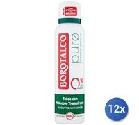 12x Bundle Borotalco Desodorante Spray 150 Ml. Puro Cero Sali Hecho en Italia