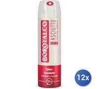 12x Bundle Borotalco Desodorante Spray 150 Ml.uomo Seco Ámbar Hecho en Italia