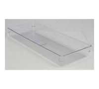 12x Caja Organizadora Contenedor 40x16x5 Cm Almacenamiento Plano Versátil