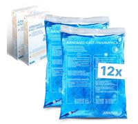 12x Compresas frías de gel reutilizables ARNOMED® 12x20cm, compresas frías y calientes reutilizables y aptas para microondas, almohadillas frías de gel, compresas frías, almohadillas frías