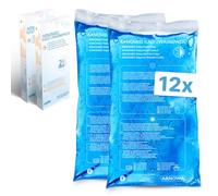 12x Compresas frías de gel reutilizables ARNOMED® 12x29cm, compresas frías y calientes reutilizables y aptas para microondas, almohadillas frías de gel, compresas frías, almohadillas frías