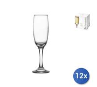 12x Copas De Vidrio Transparente Imperial Para Flute Cl21