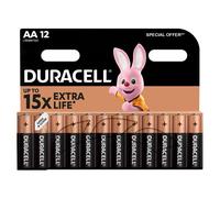 12x Duracell AA LR6 1.5V Baterías Alcalinas Duralock De Larga Duración