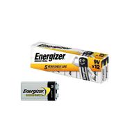 12x Energizer Industrial 9V Alkaline Batteries 6LR61 EN22 E-Block