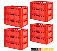 12x Euro Apilamiento Plástico Industrial Caja Almacenamiento Box E2 Kingpower