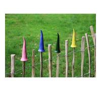 12x Figura para Valla Gorro Cerámica Decoración de Jardín Poste Gucker Exterior